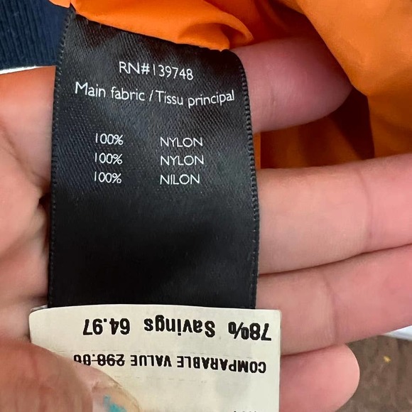 Slate & Stone Navy Bomber Jacket Size XL - Picture 13 of 14